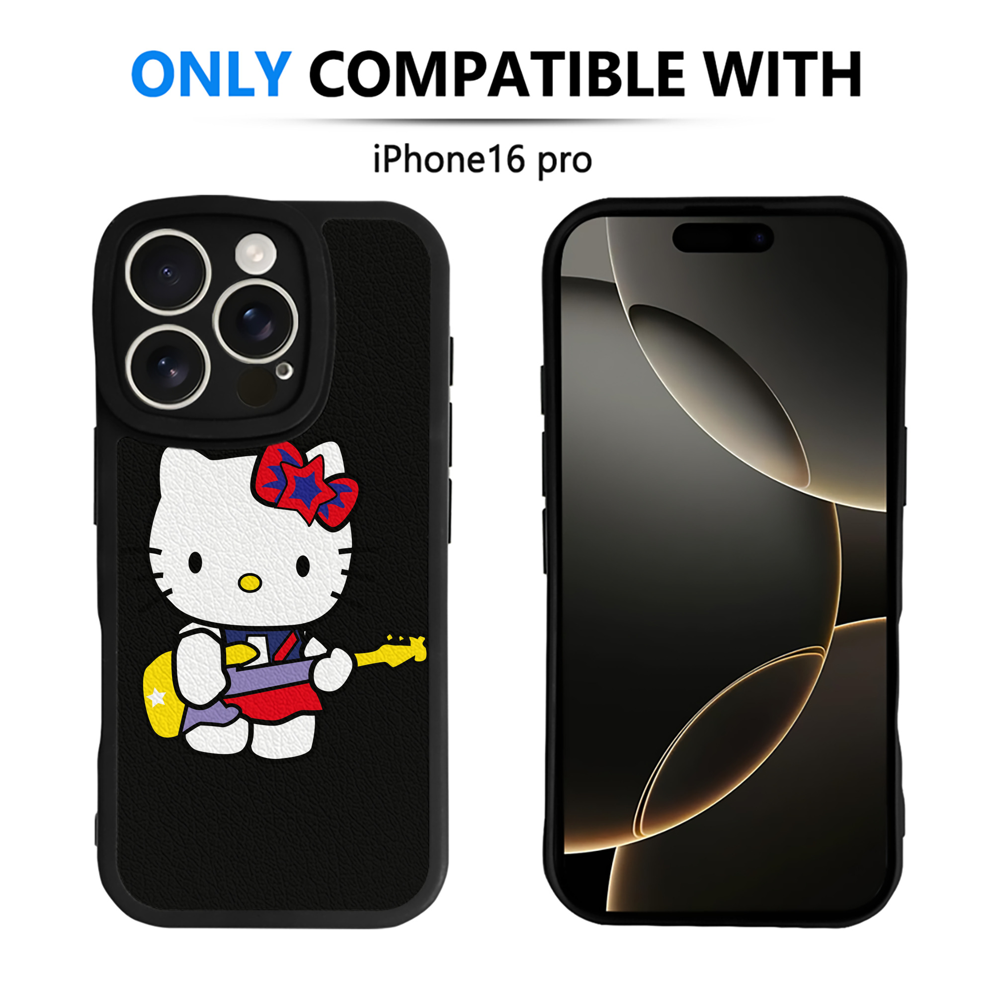 （画像用） Hello Kitty ハローキティ 【iPhone 16シリーズ対応】シリコンスマホケース（レザー調） 材質：シリコン